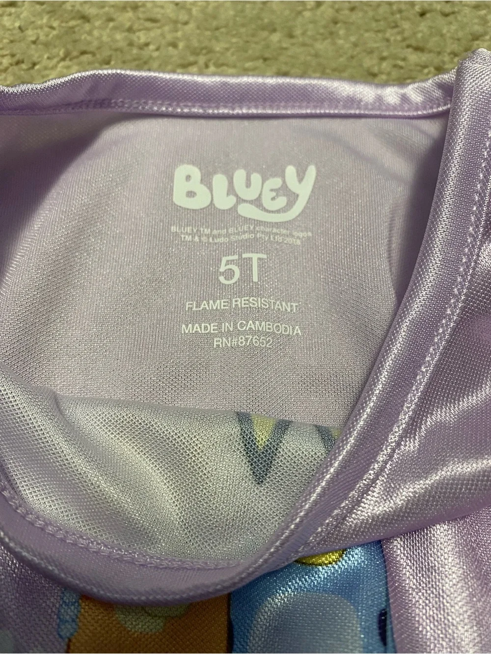 Disney Bluey Girls Nightgown 5T